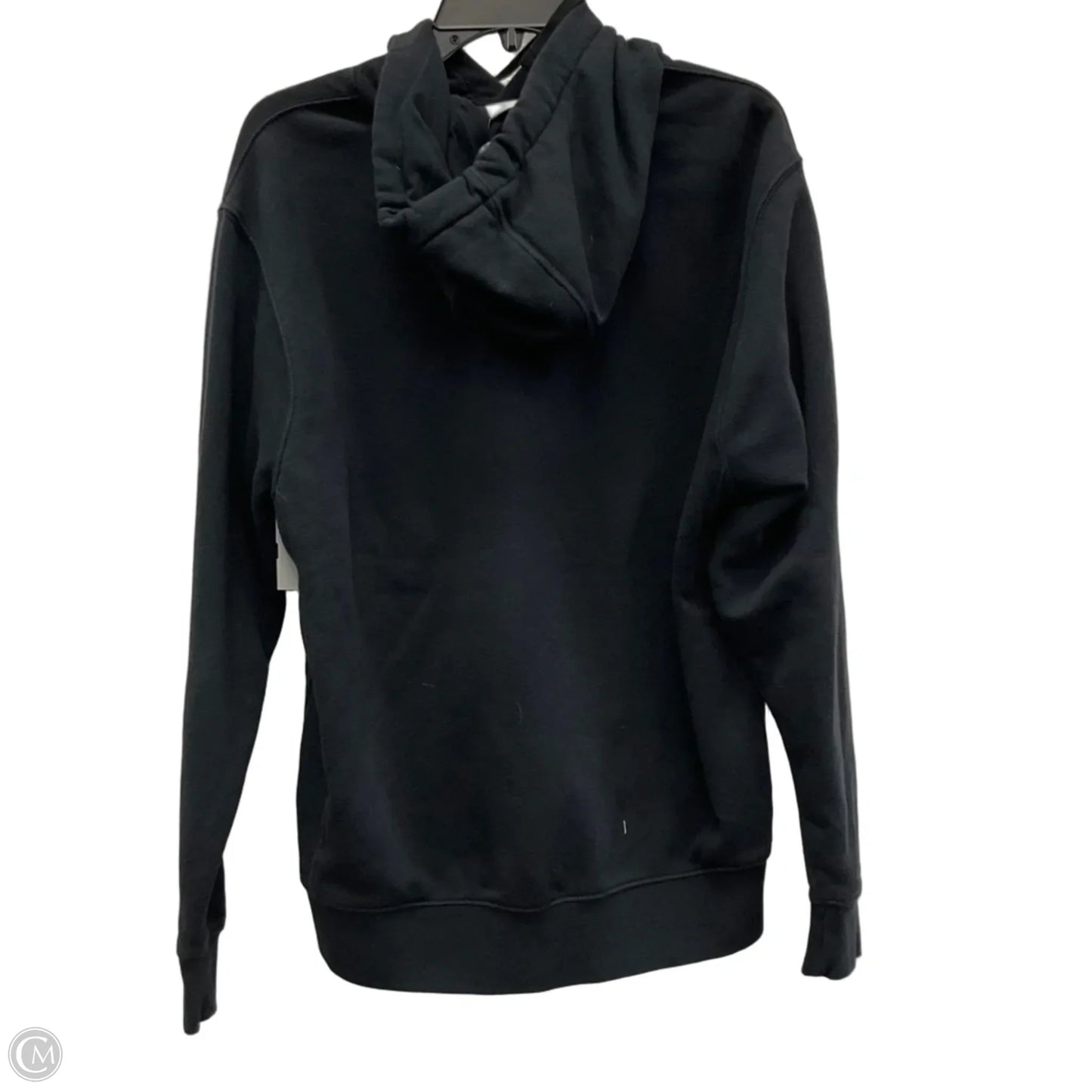Athletic Top Long Sleeve Hoodie By Nike In Black, Size: L