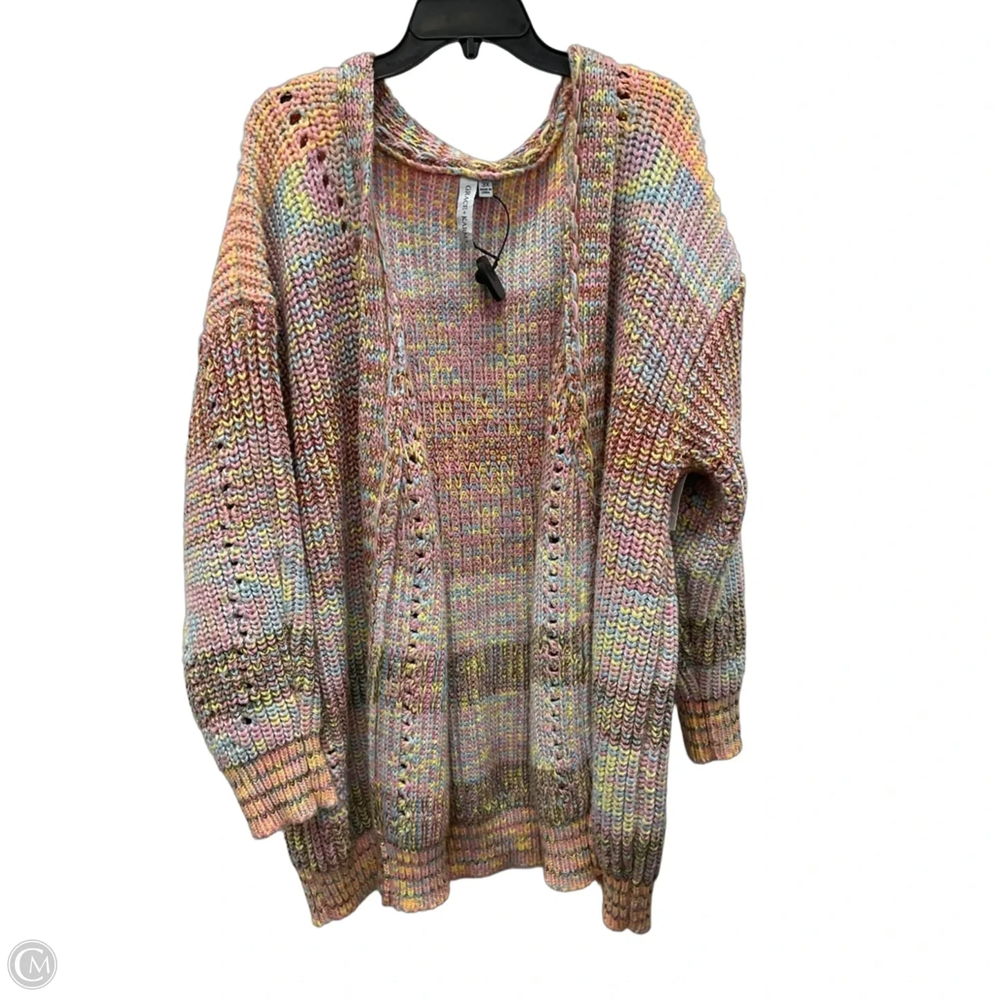 Cardigan By Grace + Karma In Pink, Size: 3x