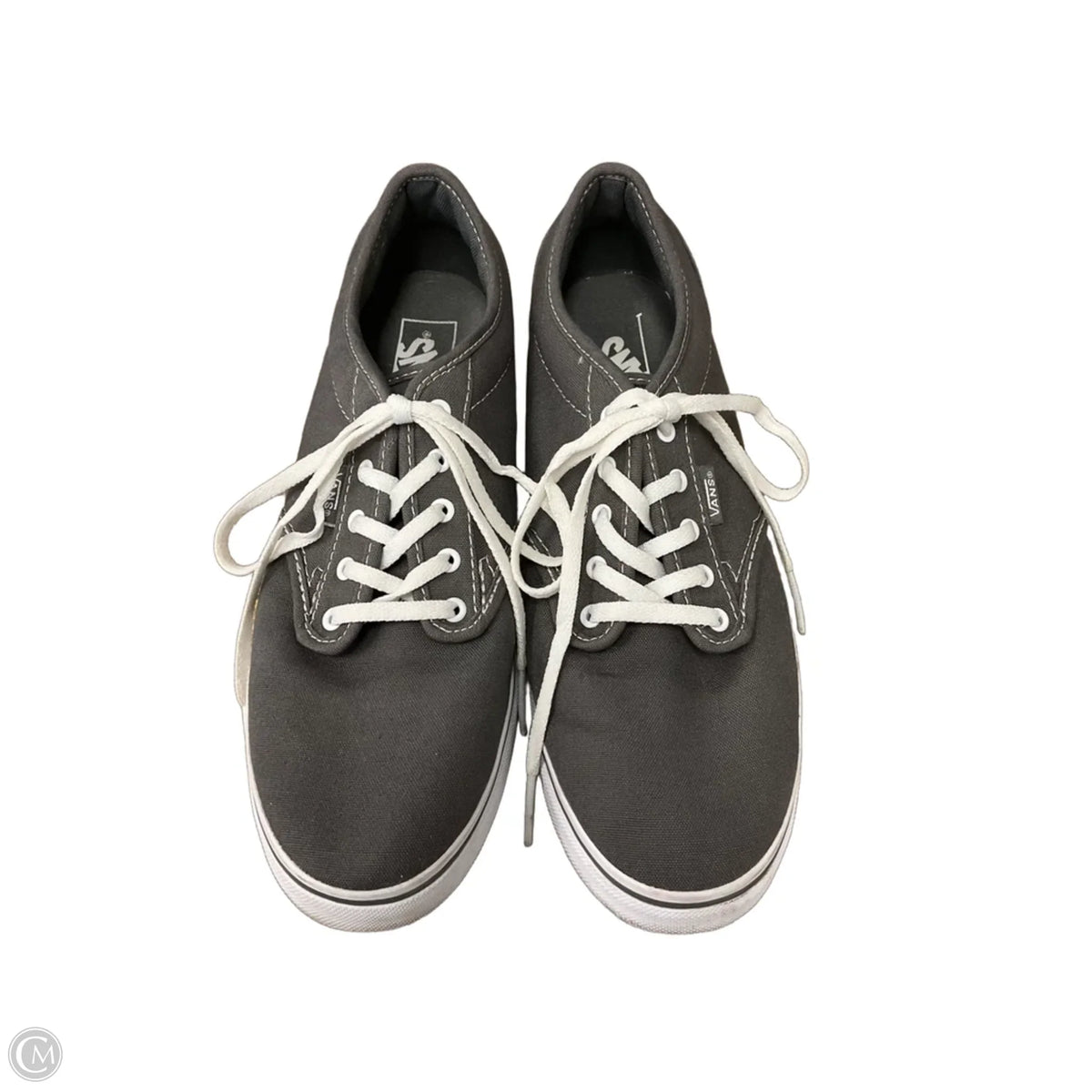 Shoes Flats By Vans In Grey, Size: 9