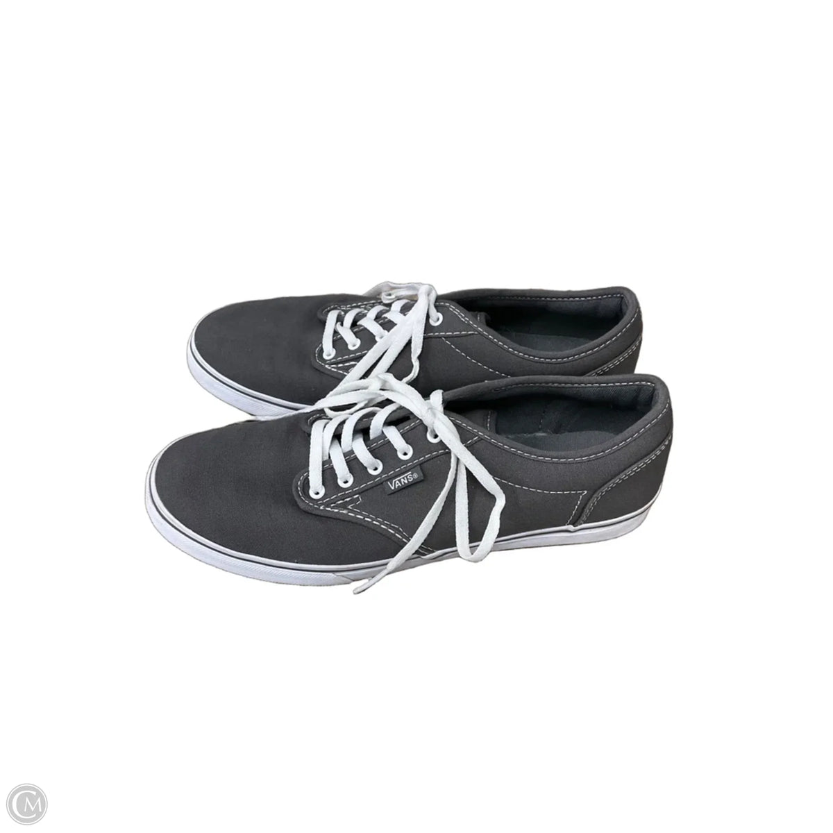 Shoes Flats By Vans In Grey, Size: 9