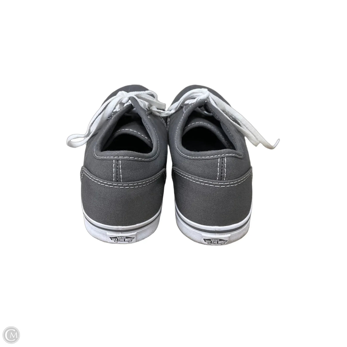 Shoes Flats By Vans In Grey, Size: 9