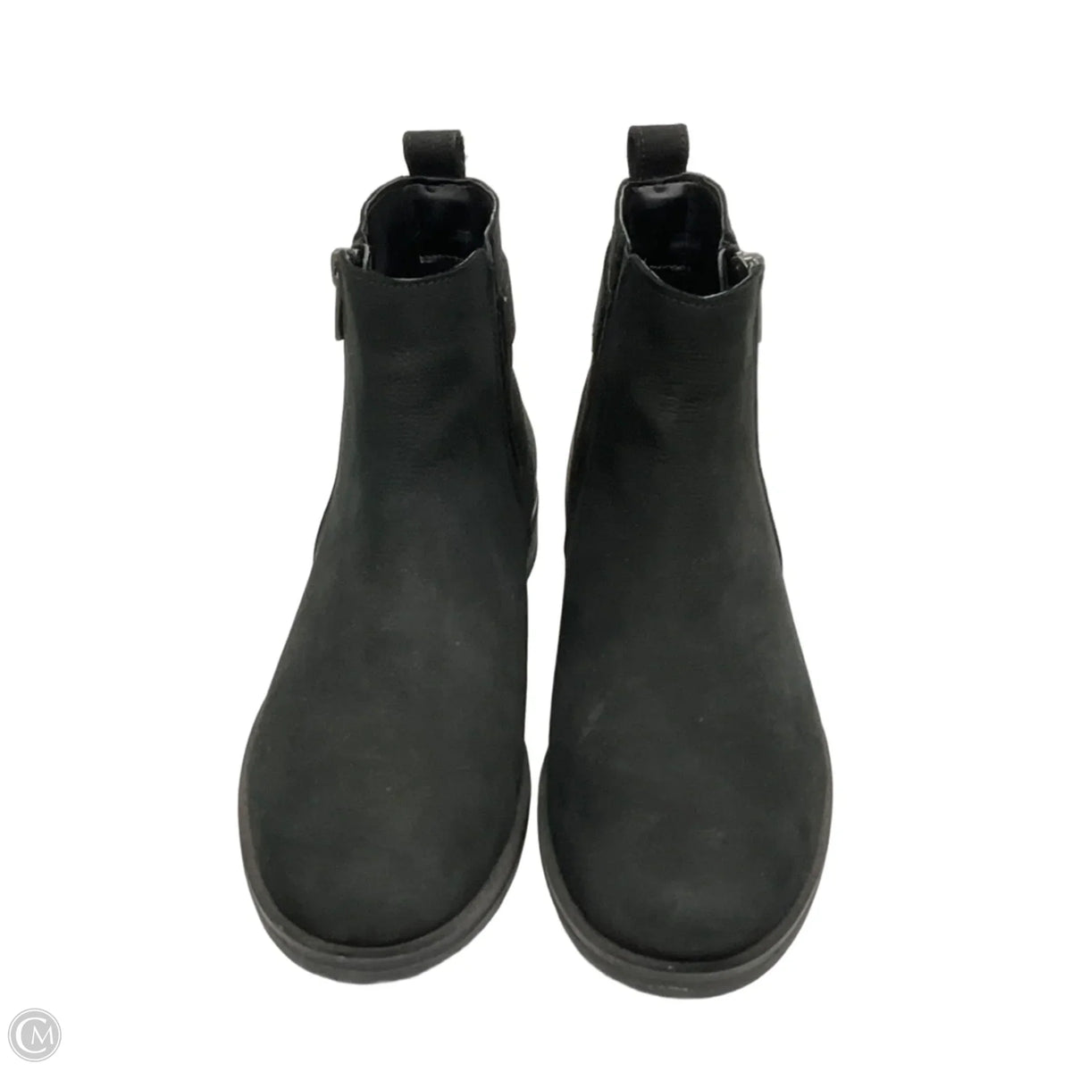 Boots Ankle Flats By Clarks In Black, Size: 7.5