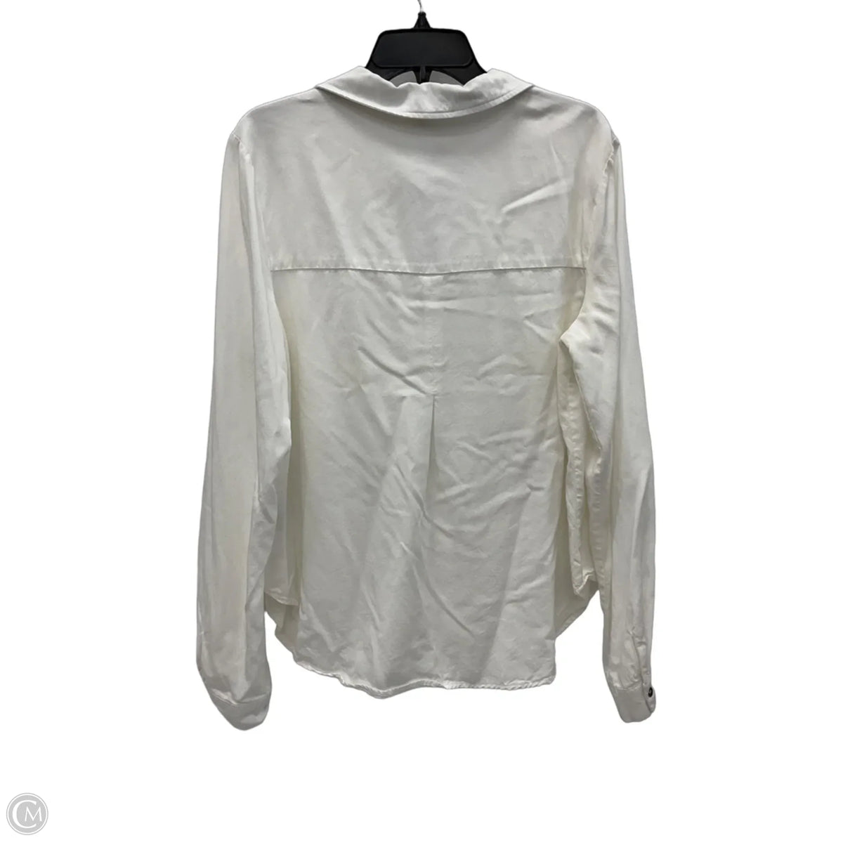 Blouse Long Sleeve By Pol In White, Size: M