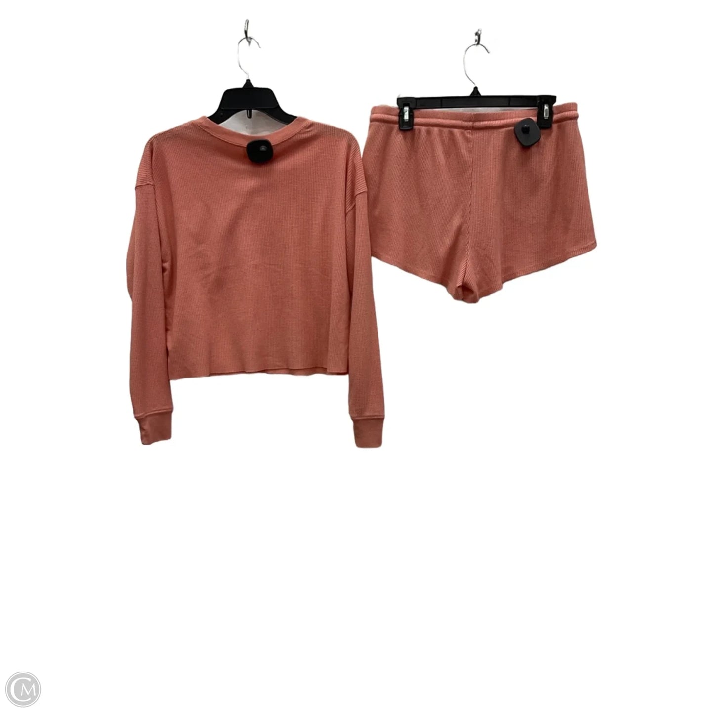 Top 2pc Long Sleeve By Colsie In Pink, Size: M