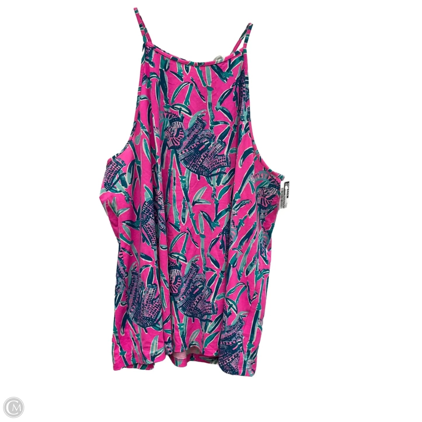 Top Sleeveless Designer By Lilly Pulitzer In Pink, Size: Xl