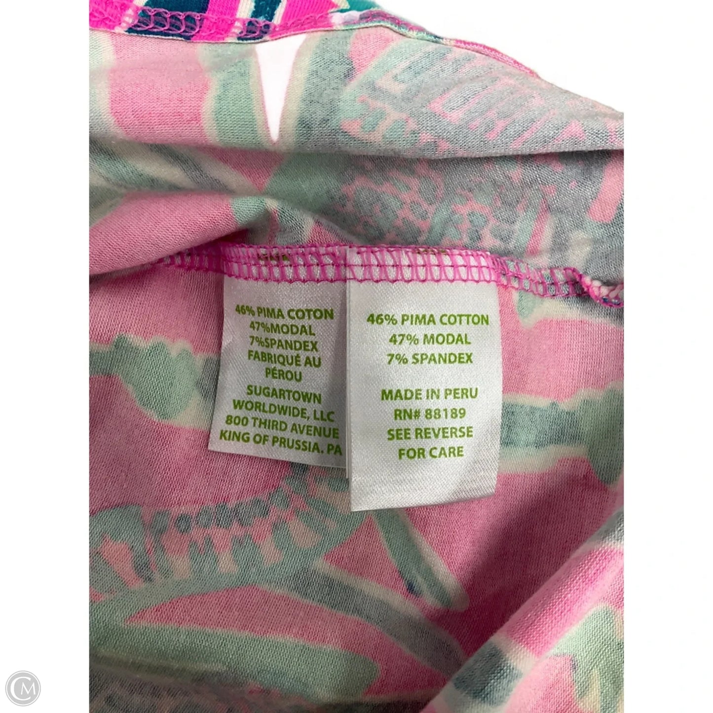 Top Sleeveless Designer By Lilly Pulitzer In Pink, Size: Xl