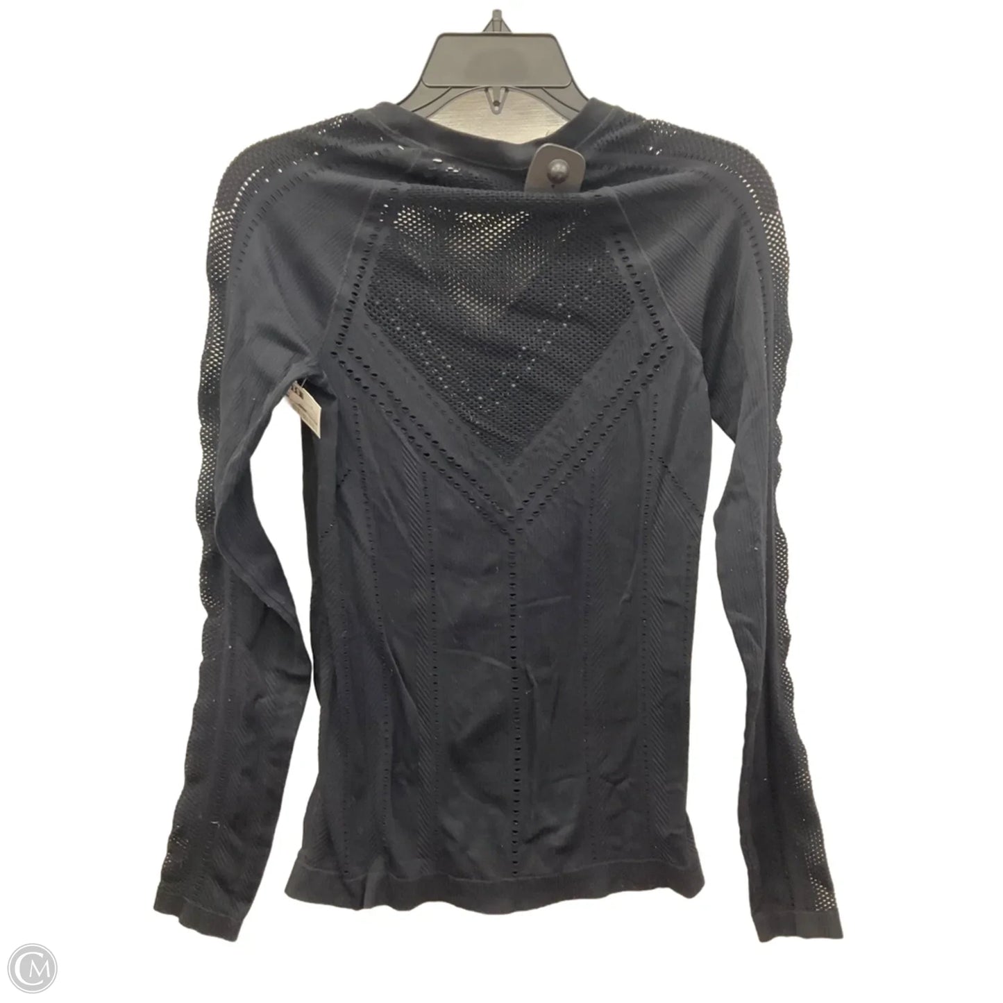 Athletic Top Long Sleeve Crewneck By Athleta In Black, Size: S