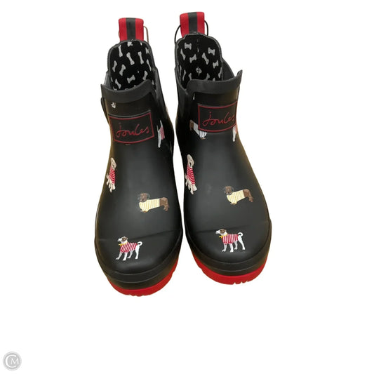 Boots Ankle Flats By Joules In Black, Size: 7