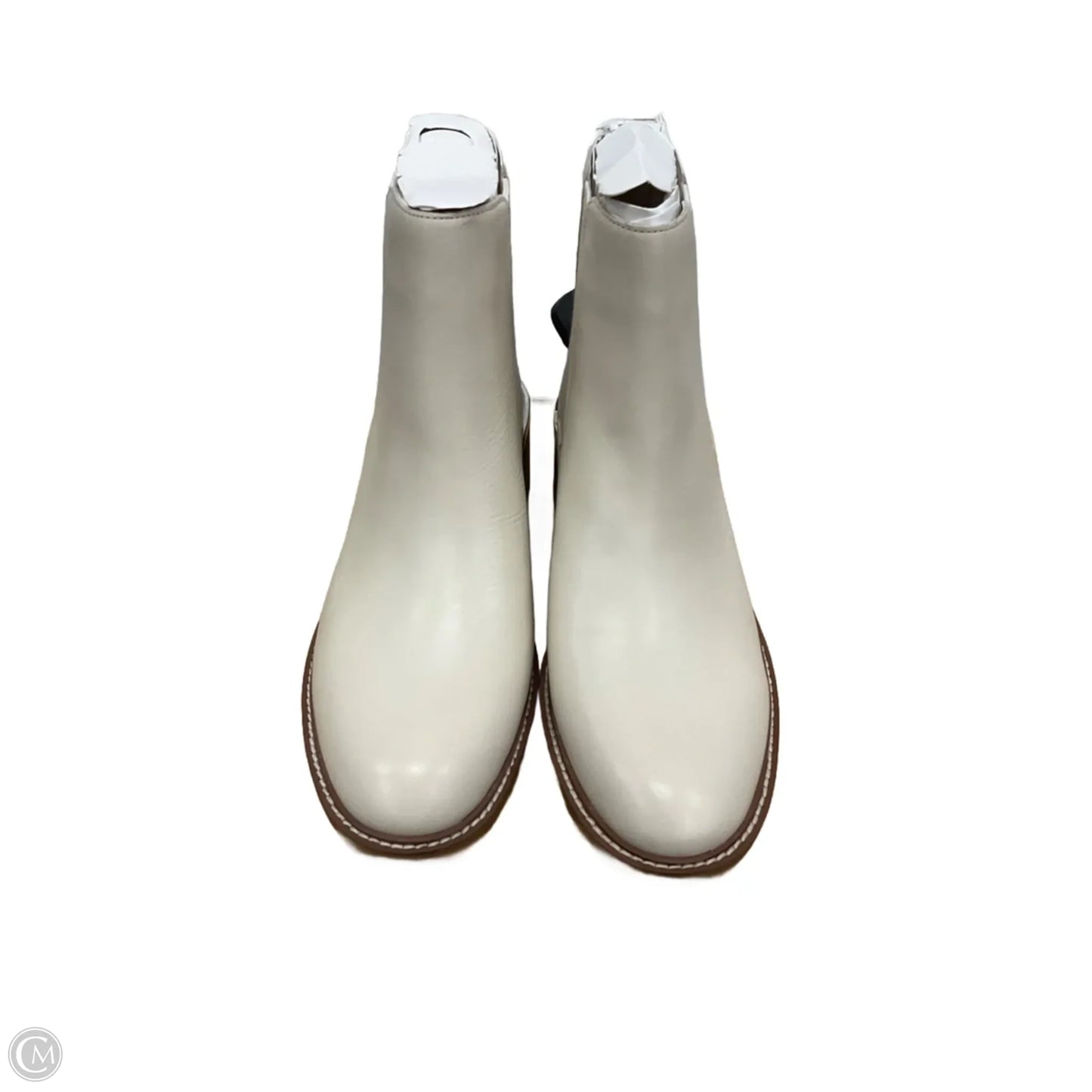 Boots Ankle Heels By Vince Camuto In Cream, Size: 9