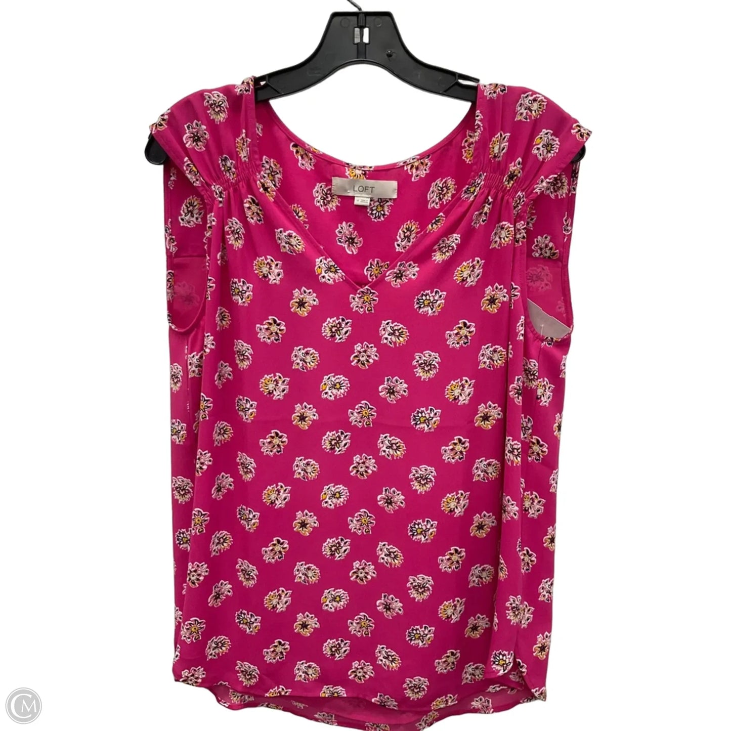 Top Sleeveless By Loft In Pink, Size: M