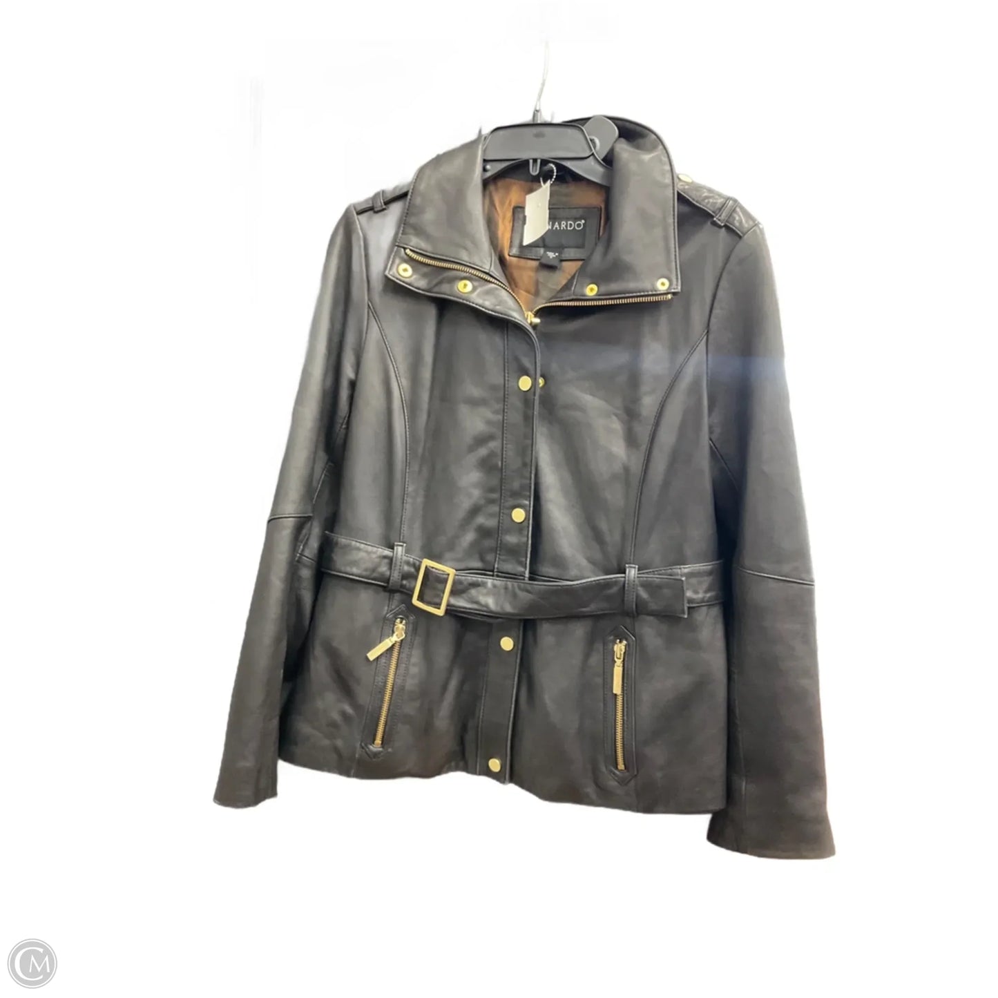 Jacket Leather By Bernardo In Black, Size: M