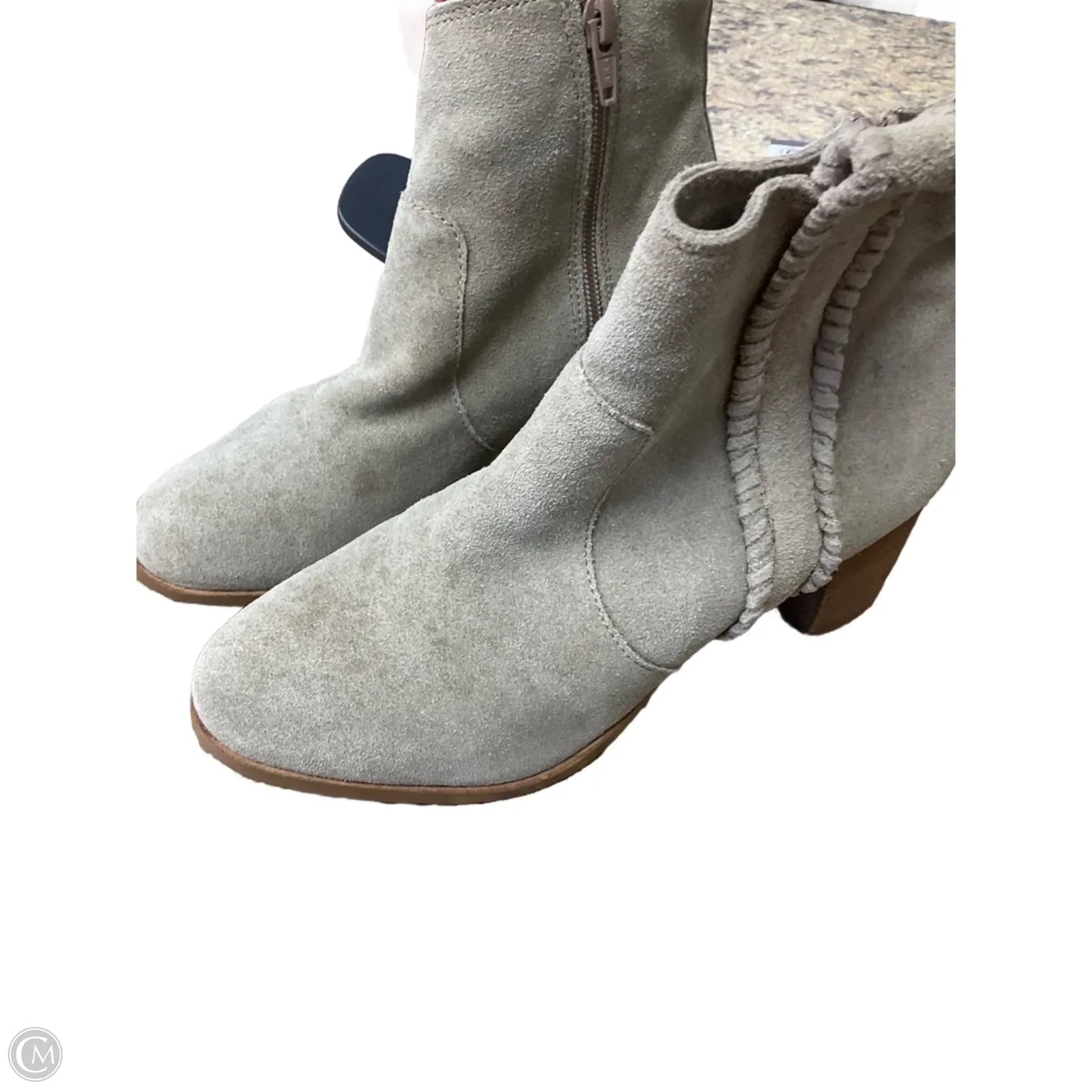 Boots Ankle Heels By Coconuts In Tan, Size: 7.5