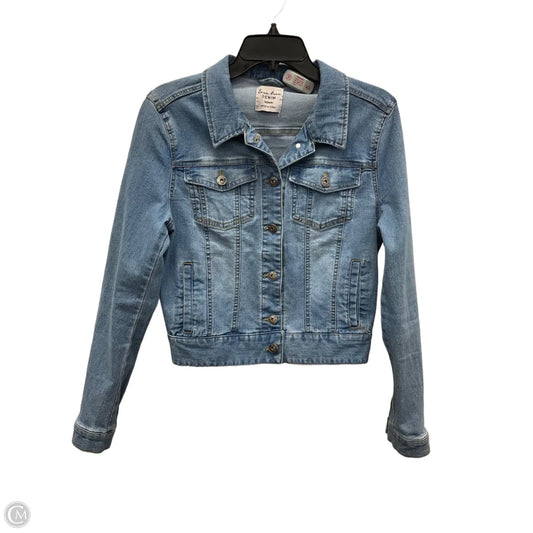 Jacket Denim By Love Tree In Blue, Size: M