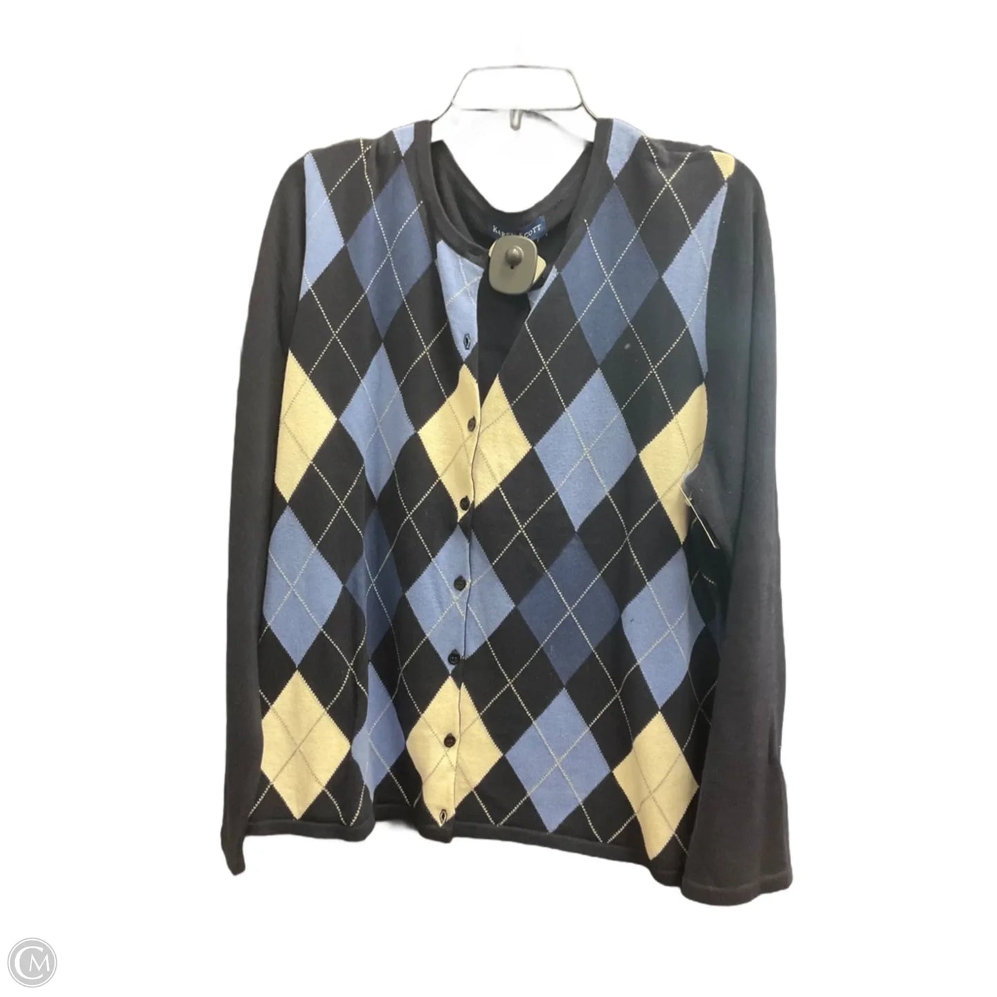 Top Long Sleeve By Karen Scott In Navy, Size: Xl