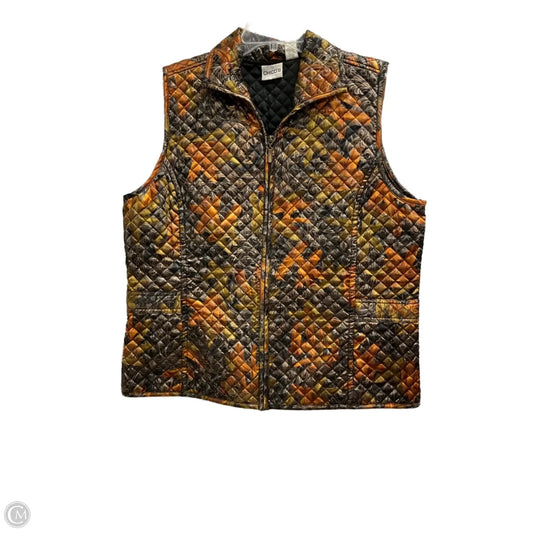 Vest Puffer & Quilted By Chicos In Floral Print, Size: 2