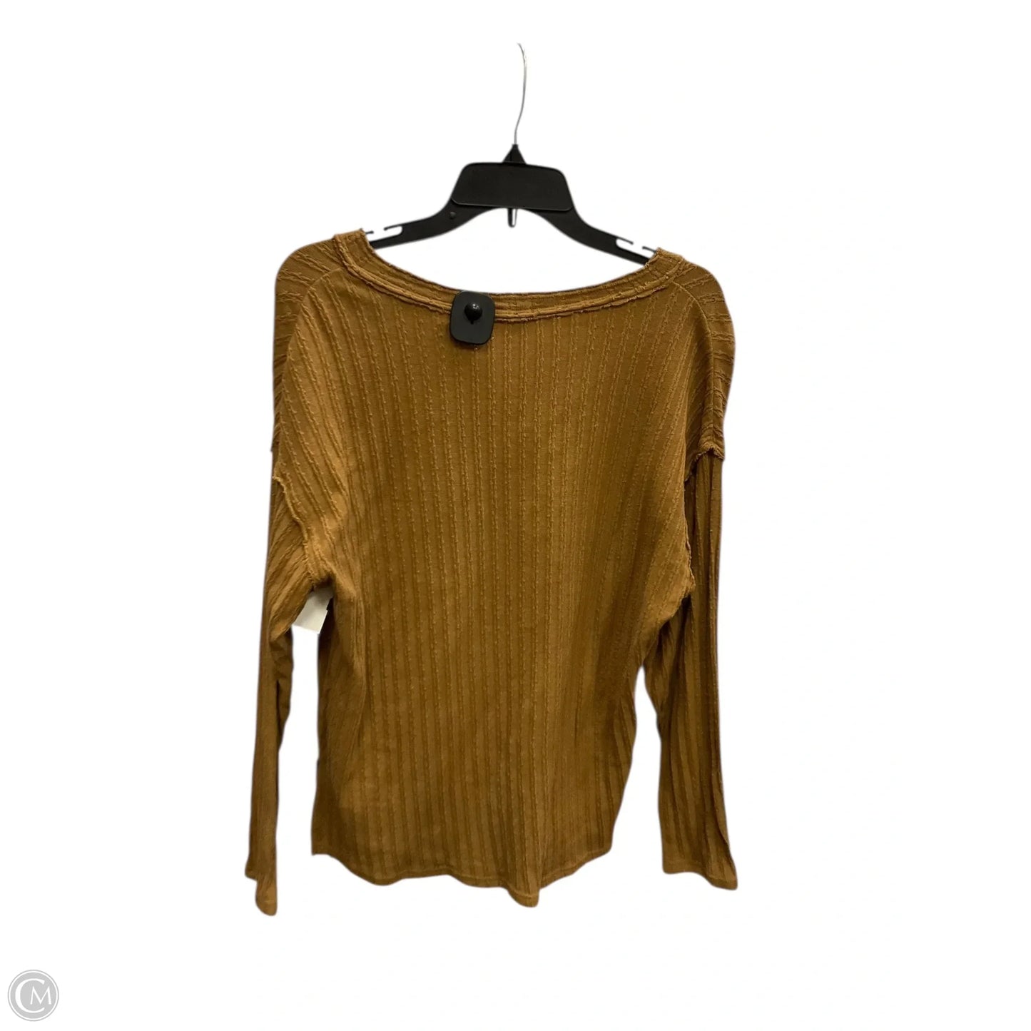 Top Long Sleeve By Bke In Tan, Size: Xs