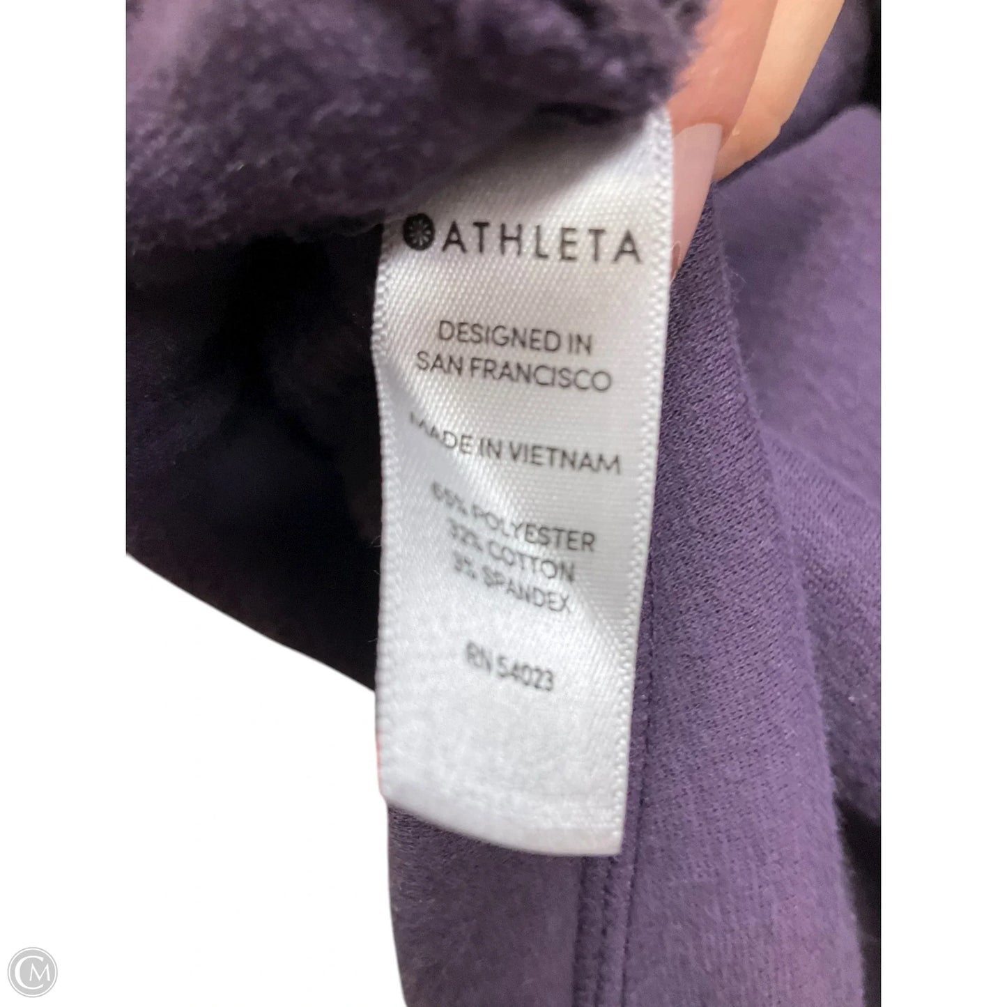 Athletic Sweatshirt Crewneck By Athleta In Purple, Size: M