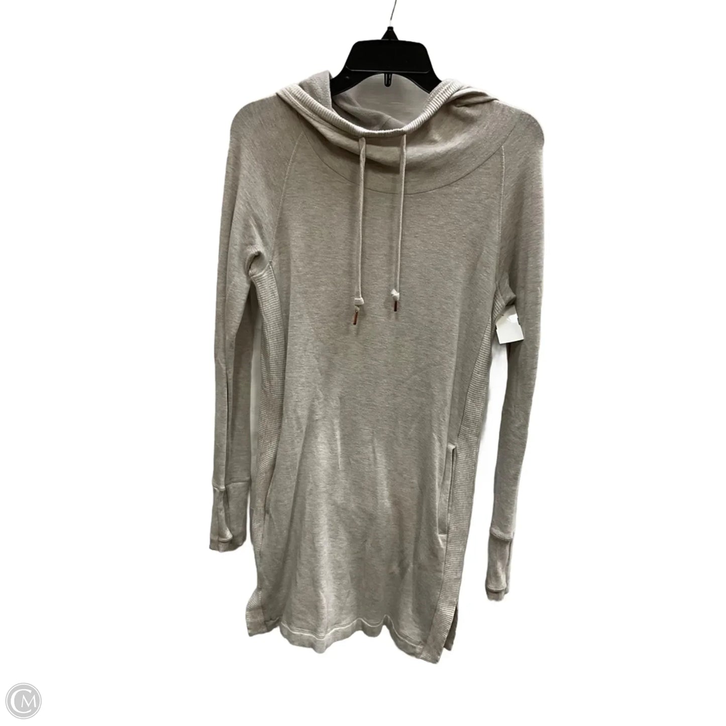 Athletic Top Long Sleeve Hoodie By Athleta In Grey, Size: Xs