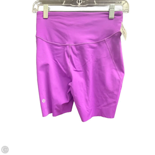 Athletic Shorts By Lululemon In Purple, Size: 4