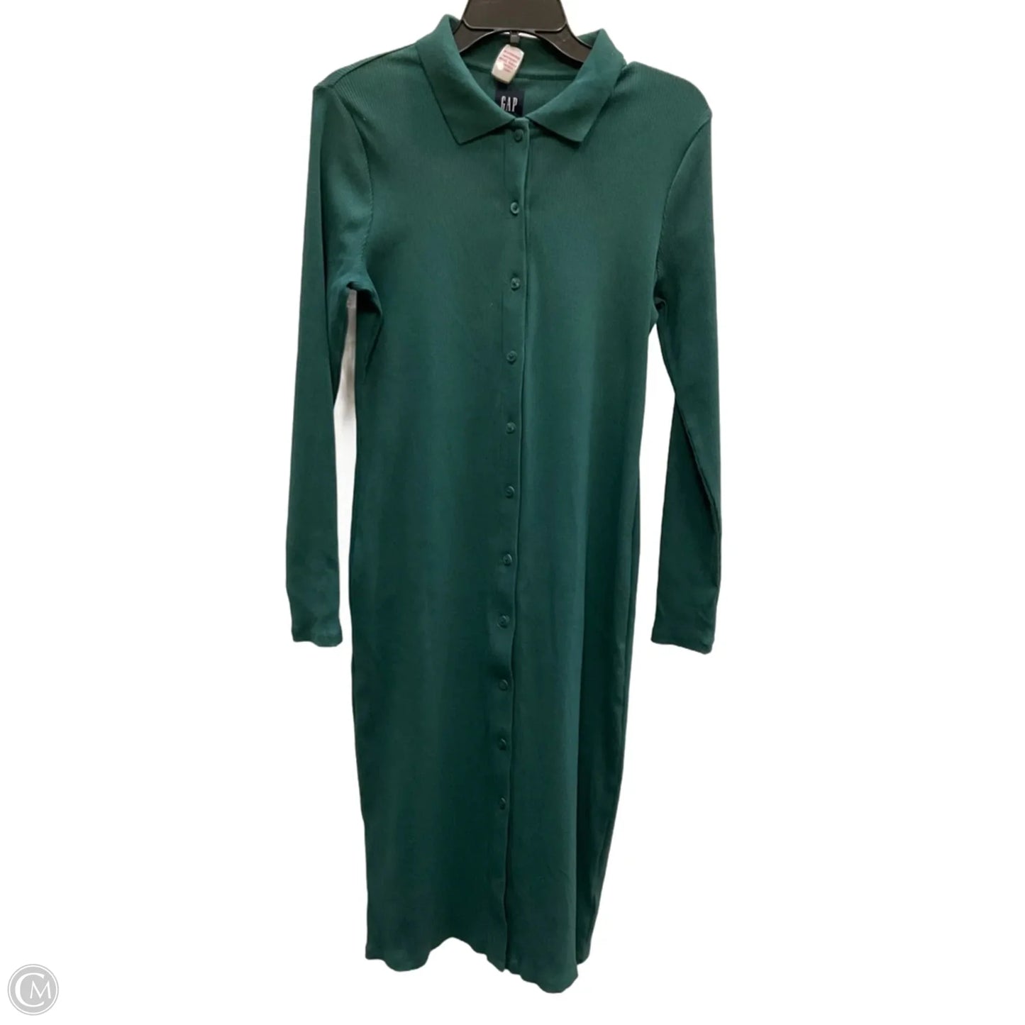 Dress Casual Maxi By Gap In Green, Size: M