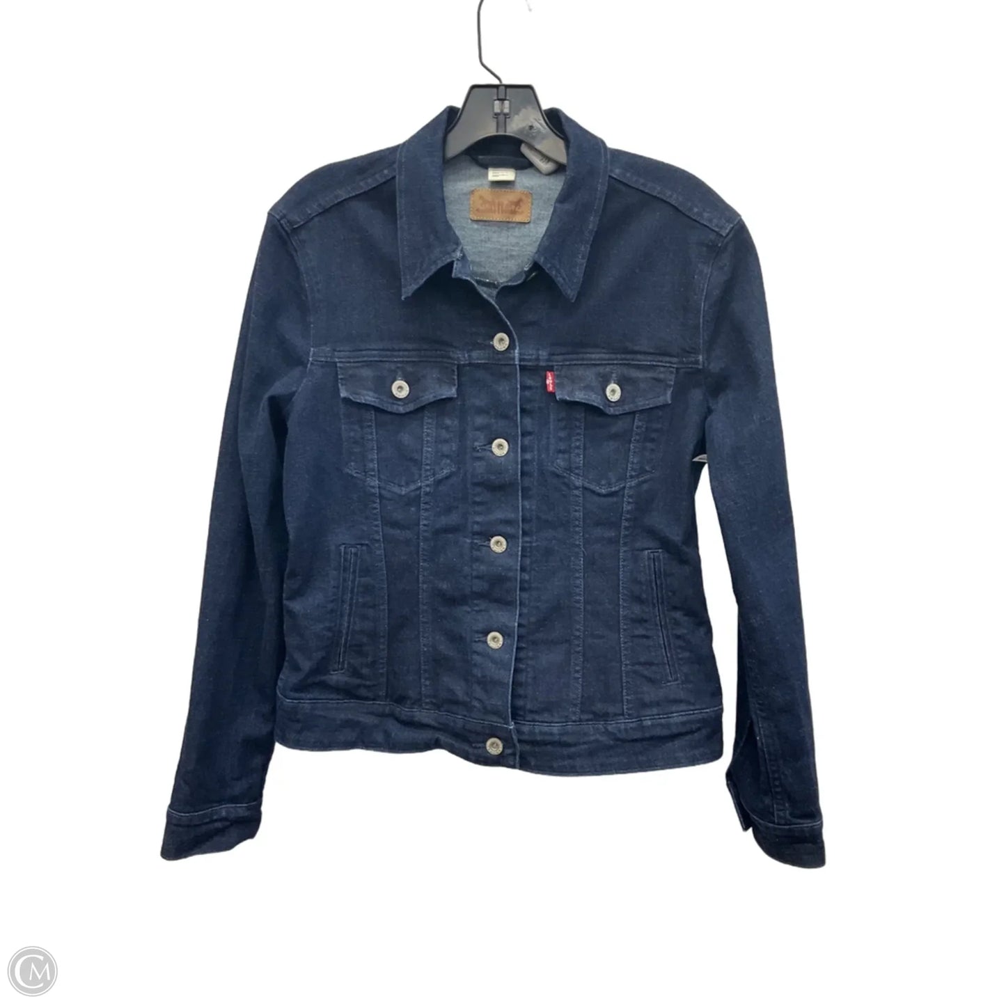 Jacket Denim By Levis In Blue Denim, Size: L