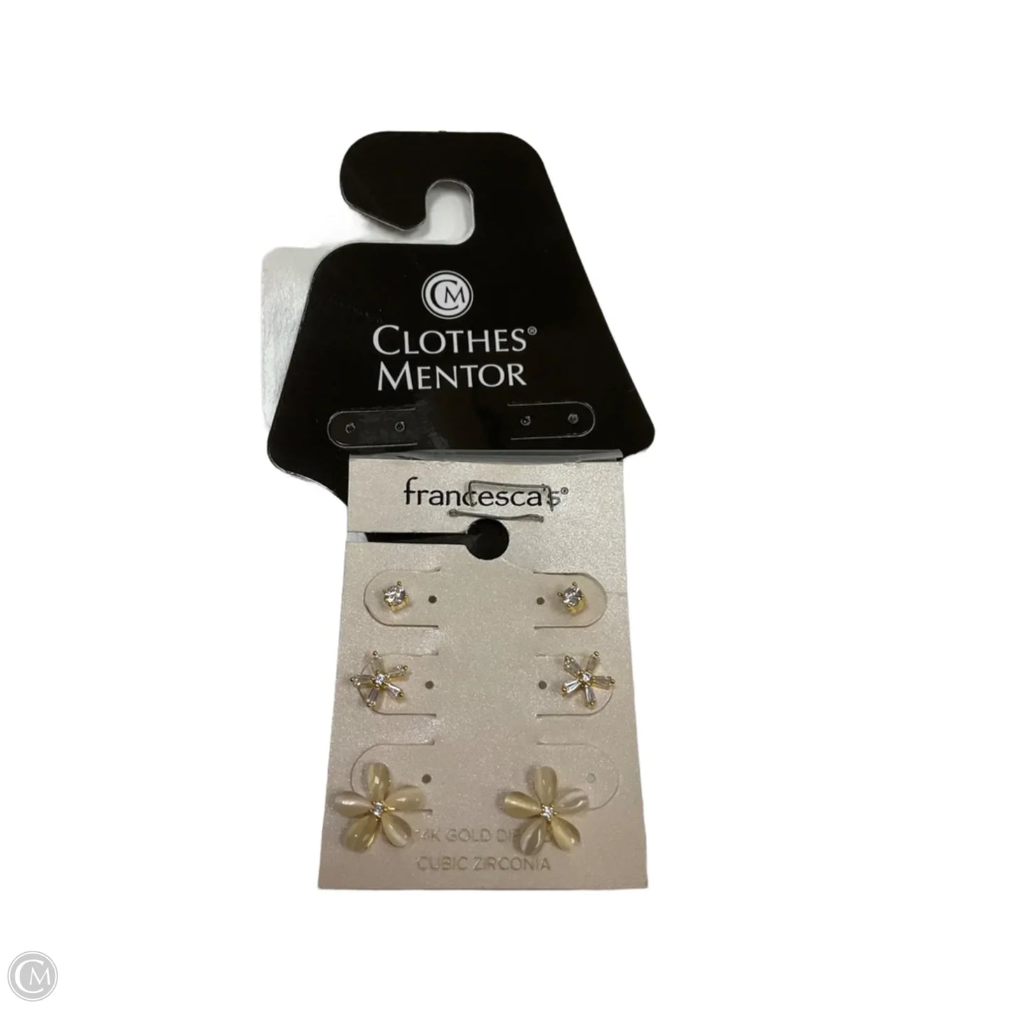 Earrings Stud By Francesca's, Size: 03 Piece Set