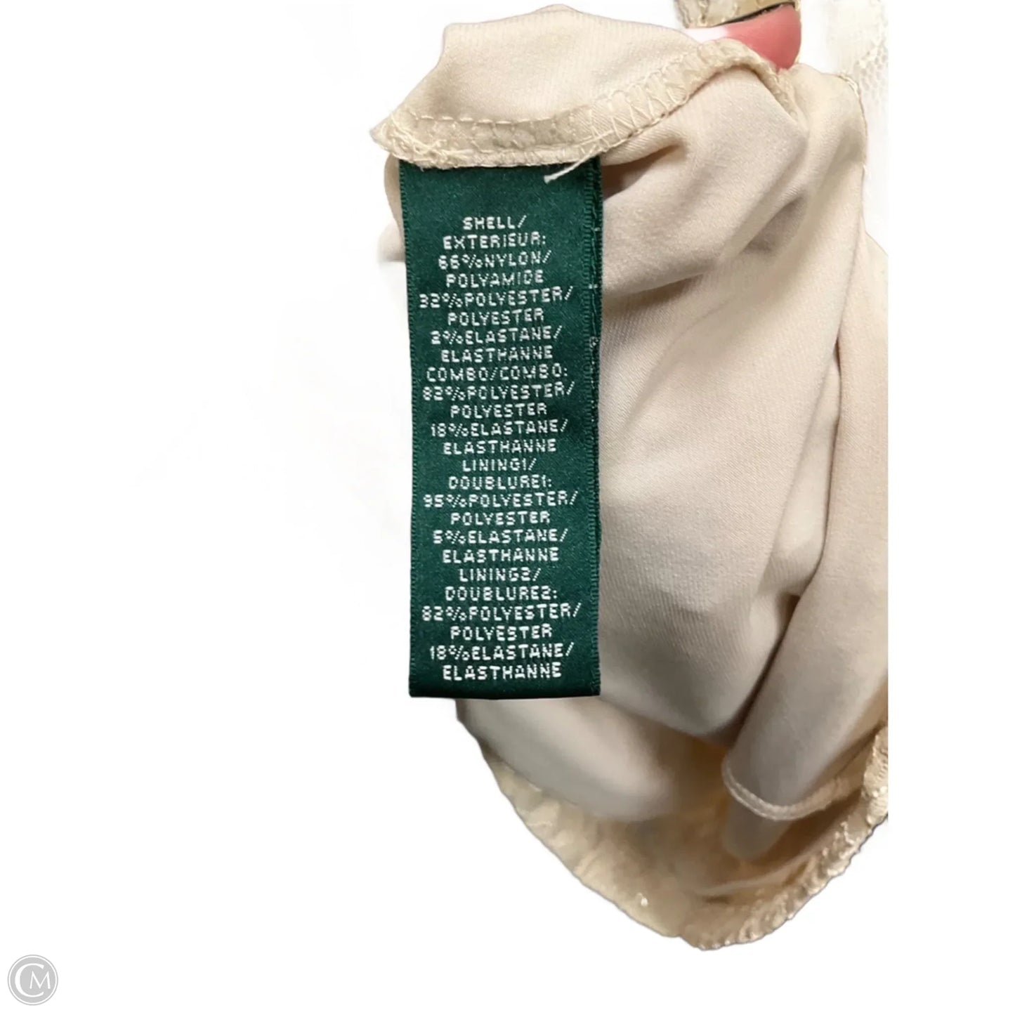 Dress Party Midi By Lauren By Ralph Lauren In Cream, Size: 6