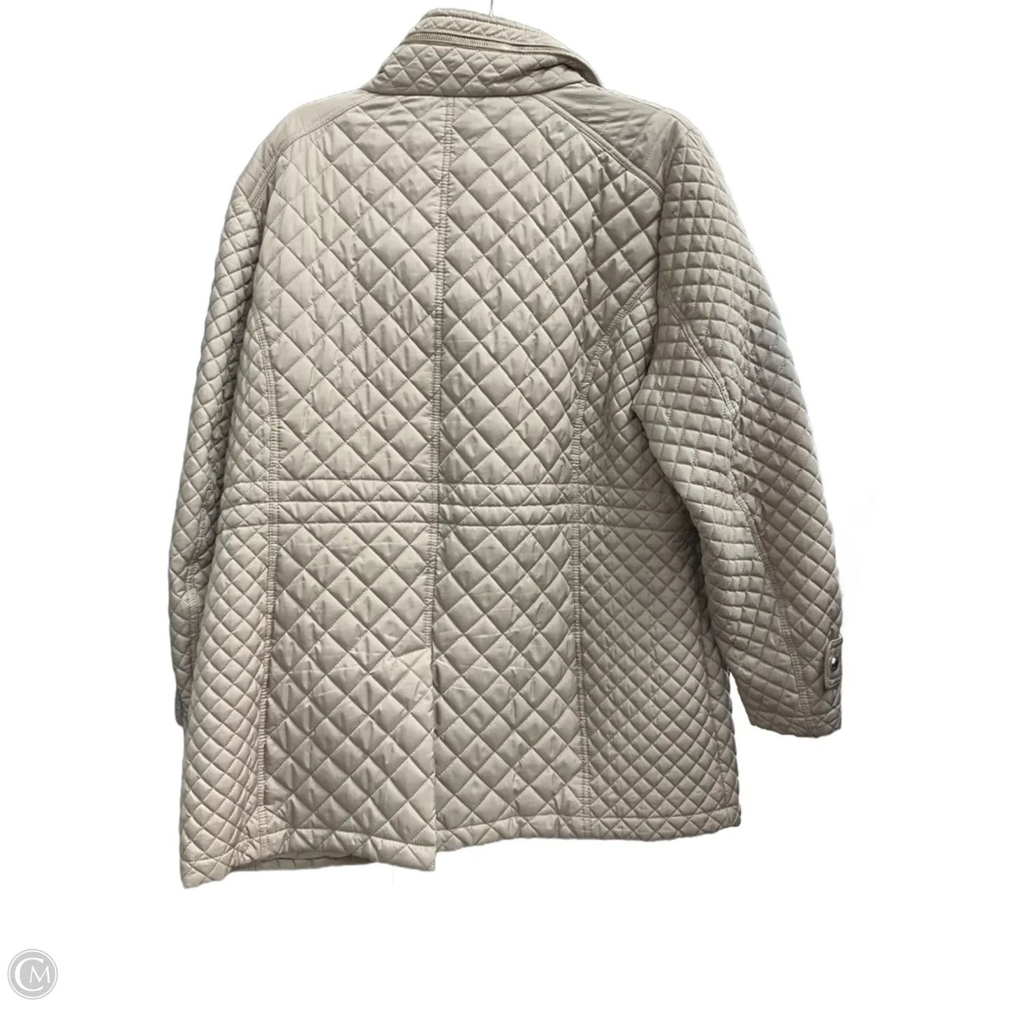 Coat Puffer & Quilted By Calvin Klein In Beige, Size: 1x