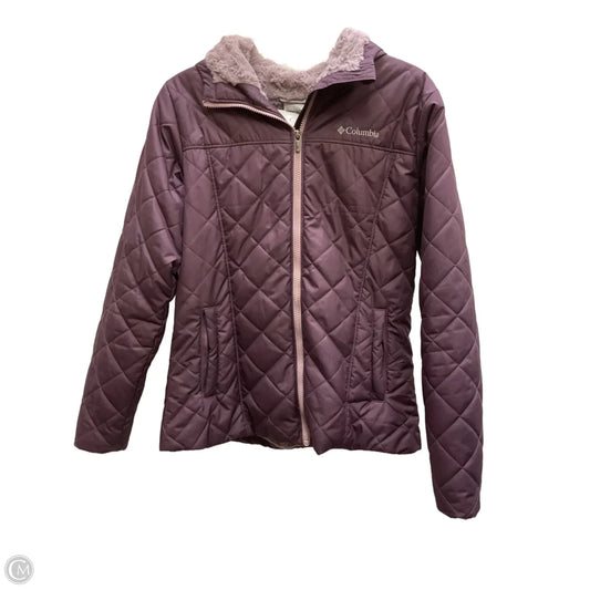 Coat Puffer & Quilted By Columbia In Purple, Size: M