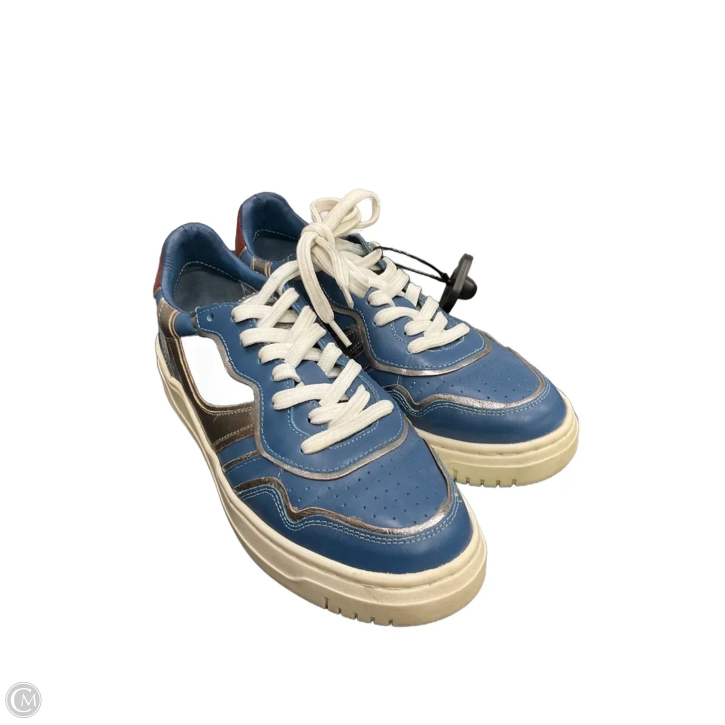 Shoes Sneakers By Free People In Blue & Silver, Size: 8