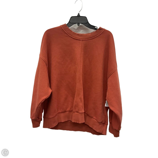Sweatshirt Crewneck By Banana Republic In Orange, Size: Xl