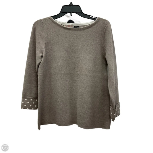 Top Long Sleeve By Cynthia Rowley In Taupe, Size: S