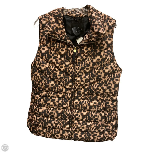Vest Puffer & Quilted By Talbots In Animal Print, Size: L