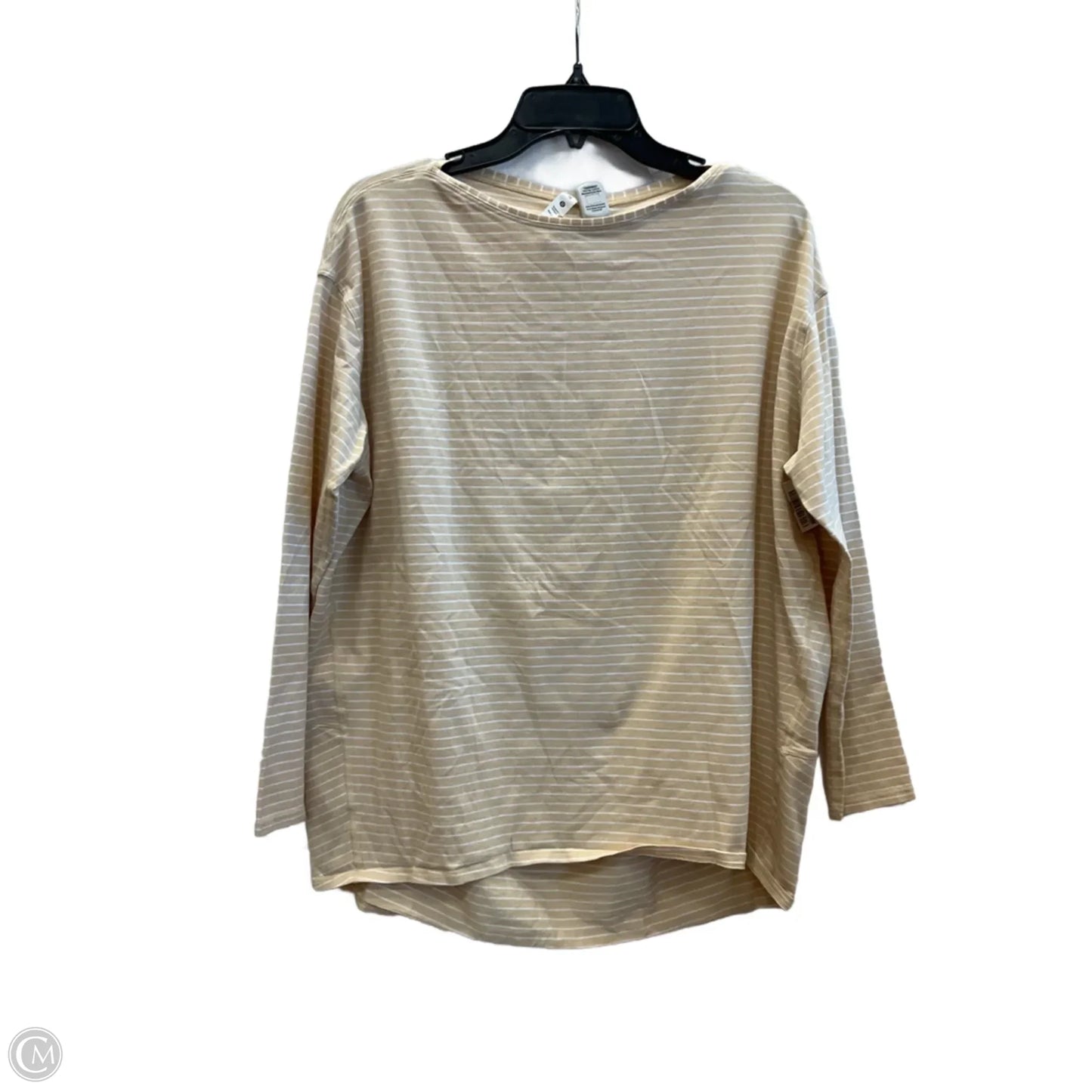 Athletic Top Long Sleeve Crewneck By Lululemon In Tan, Size: 10