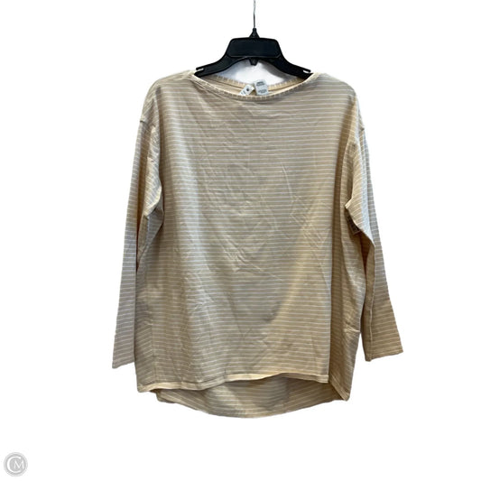 Athletic Top Long Sleeve Crewneck By Lululemon In Tan, Size: 10