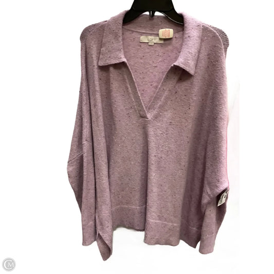 Sweater By Loft In Pink, Size: L