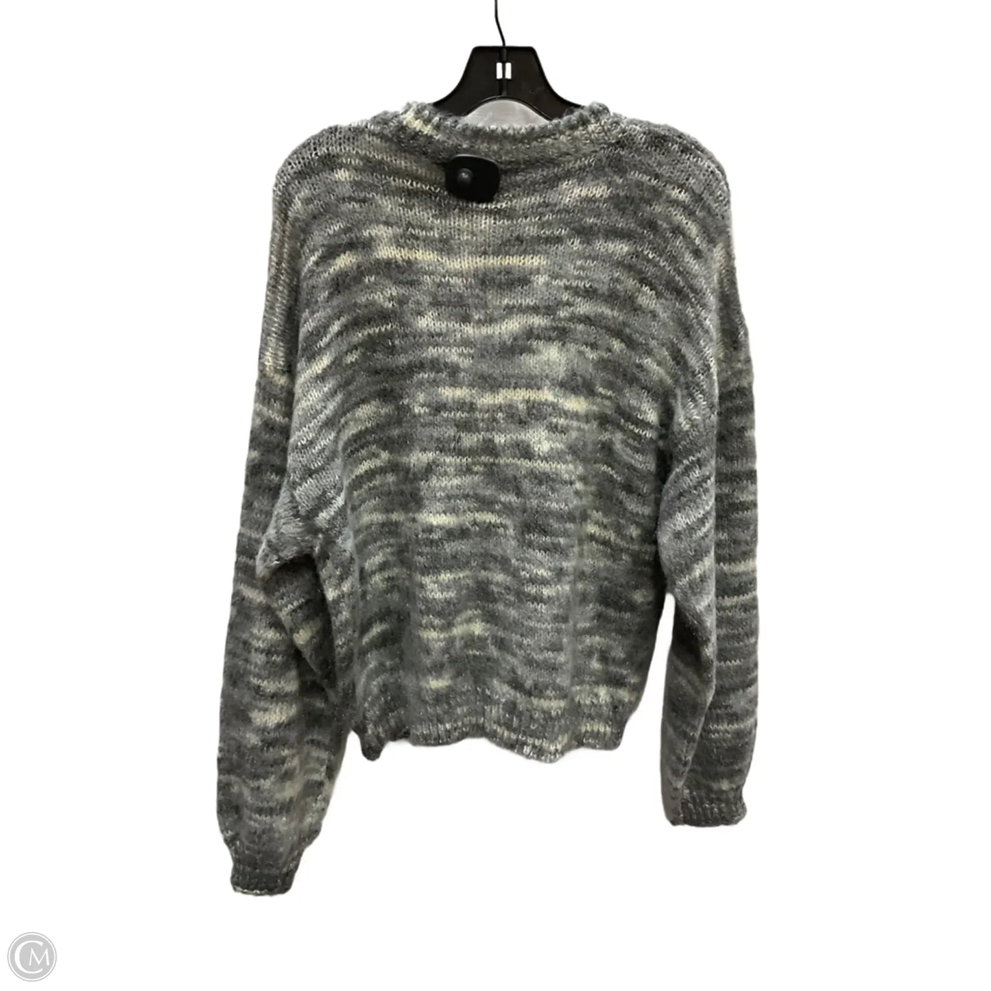 Sweater By Clothes Mentor In Grey, Size: 1x