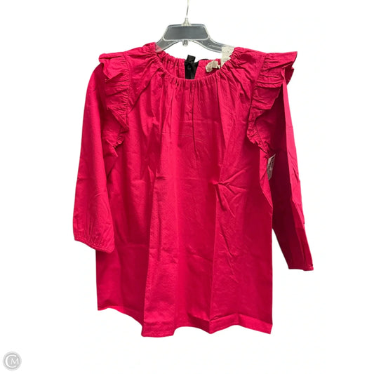 Top Long Sleeve By Loft In Pink, Size: M