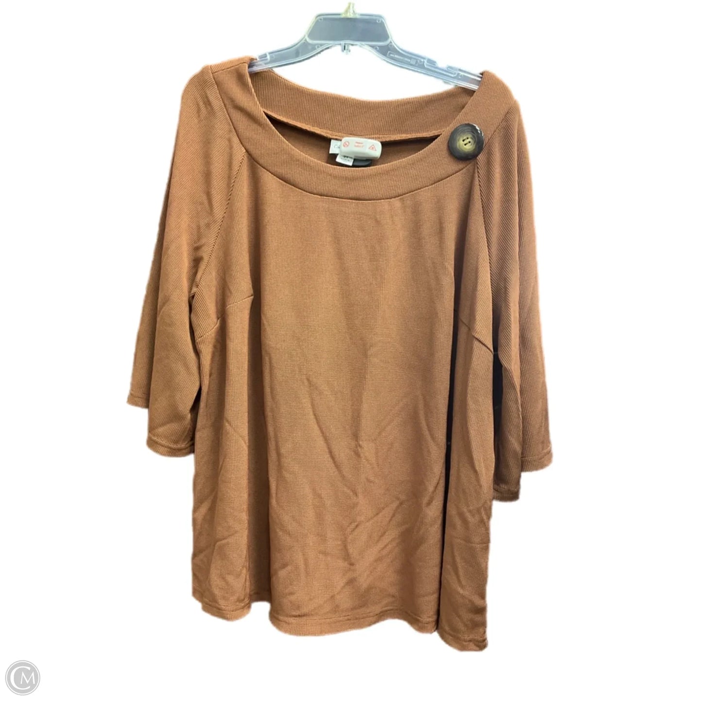 Top Long Sleeve By Coldwater Creek In Bronze, Size: 2x