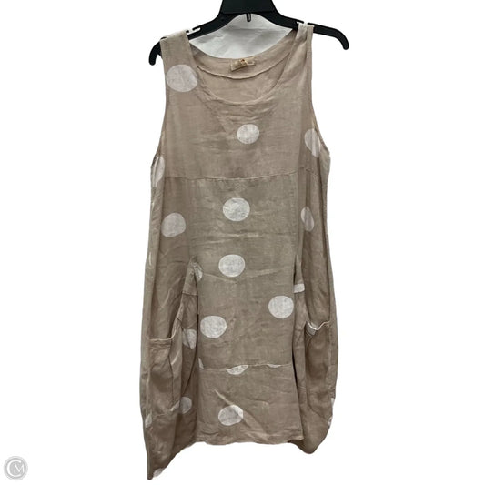 Dress Casual Midi By Cmc In Polkadot Pattern, Size: M