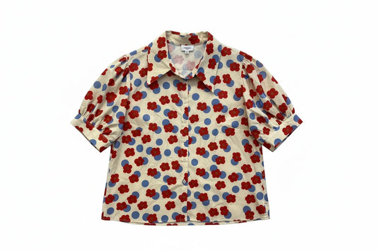 Blouse 3/4 Sleeve By Anniewear In Floral Print, Size: Xl