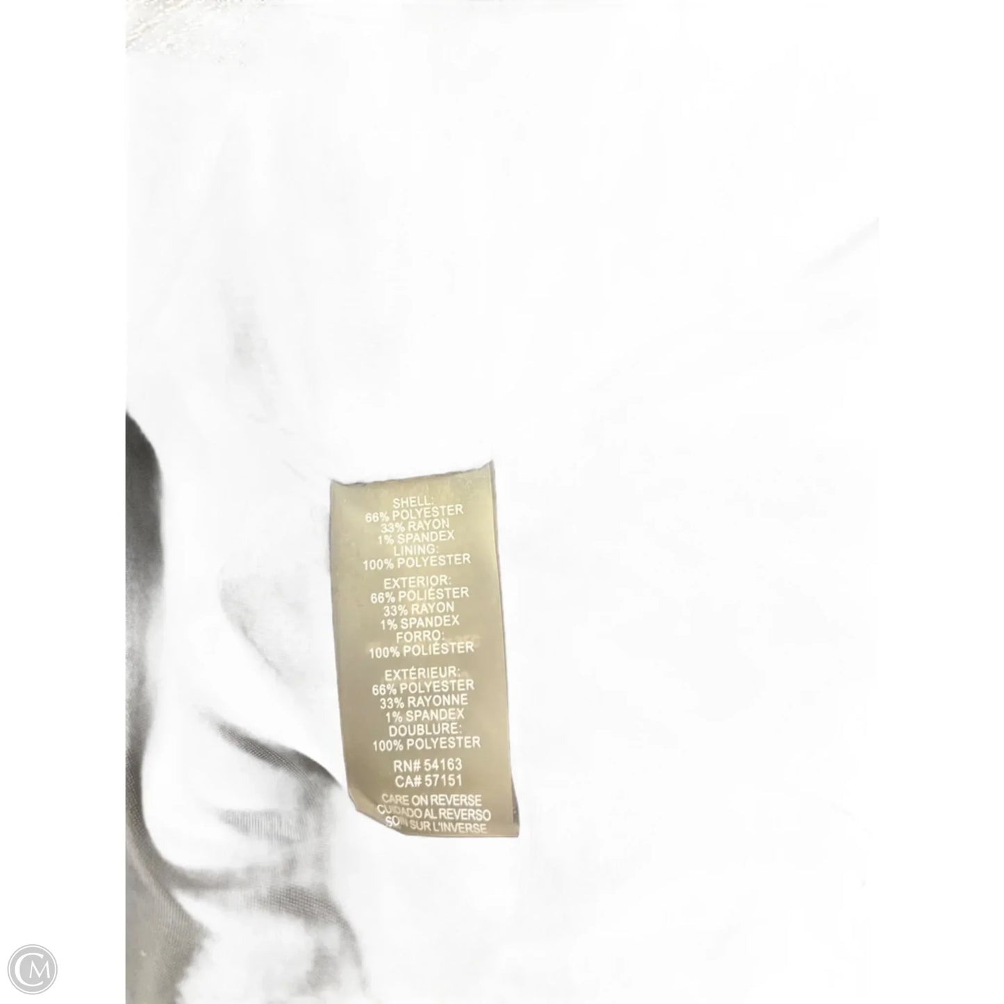 Blazer By Calvin Klein In Grey, Size: Xl