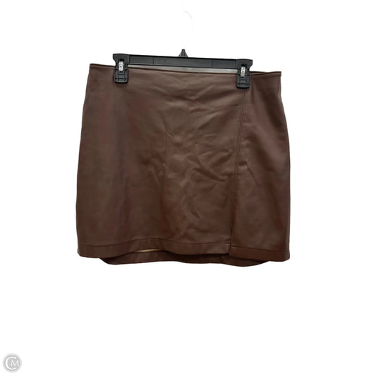 Skirt Mini & Short By Hollister In Brown, Size: Xl