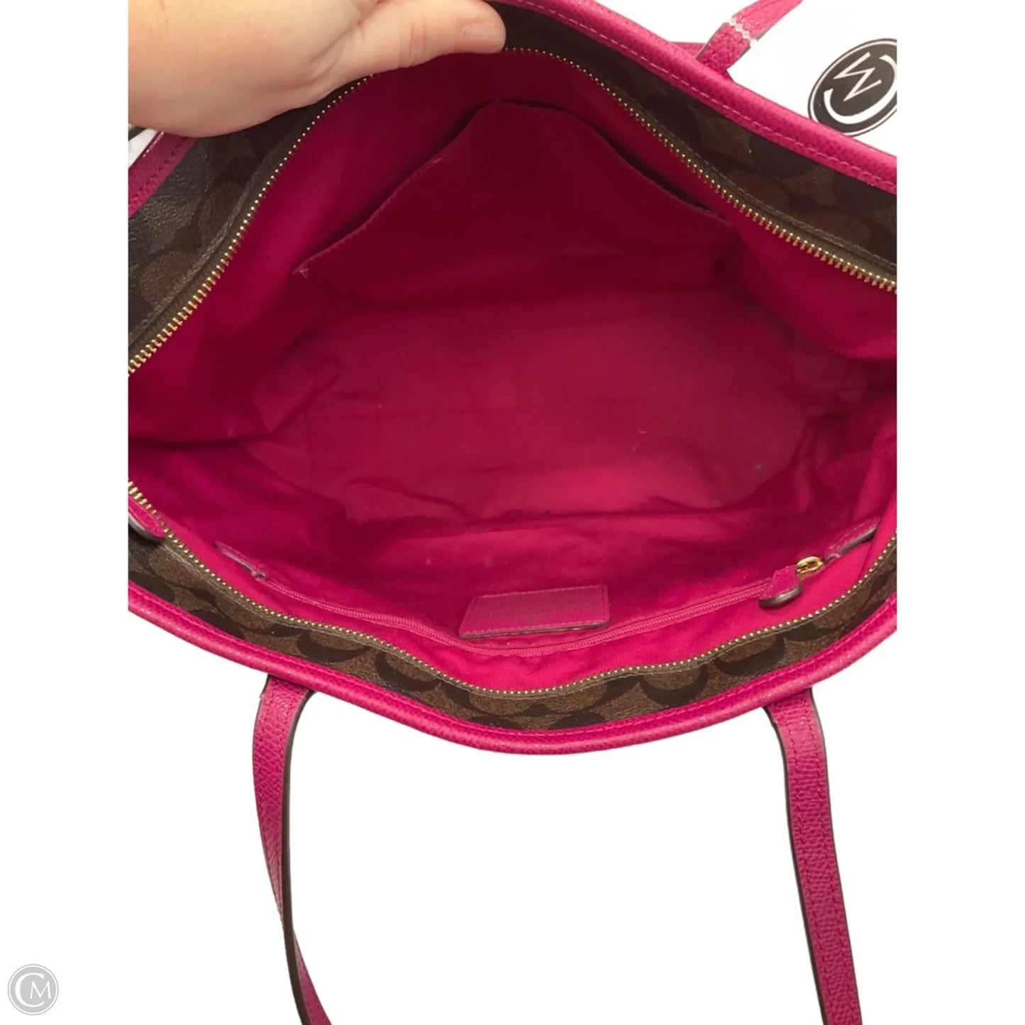 Tote Designer By Coach, Size: Large