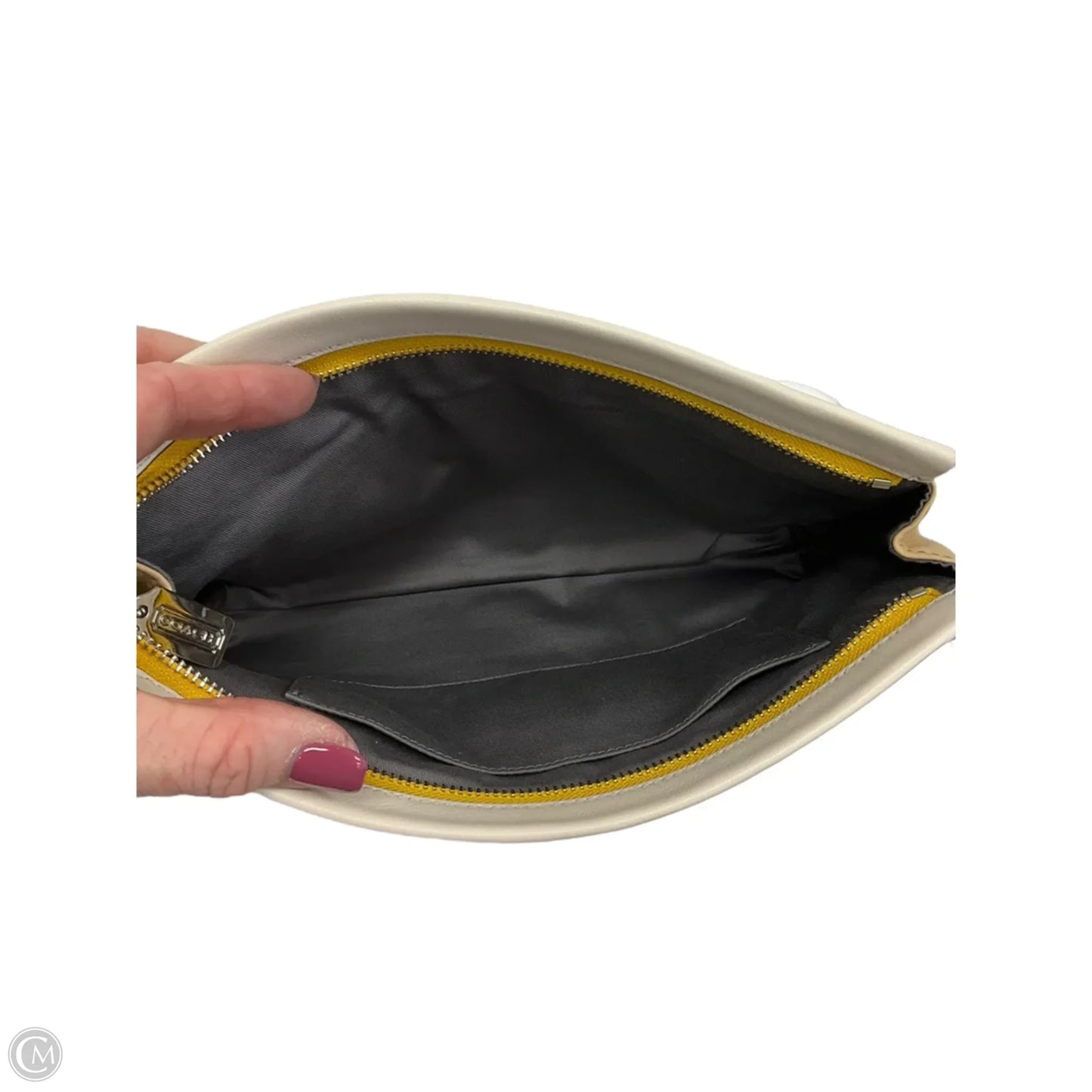 Clutch Designer By Coach, Size: Large