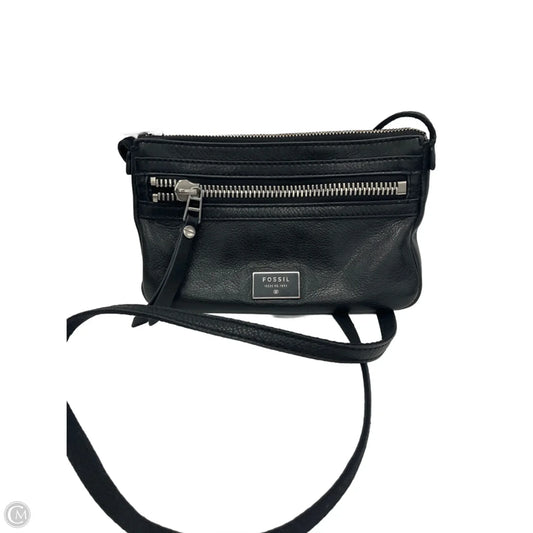 Crossbody Leather By Fossil, Size: Small