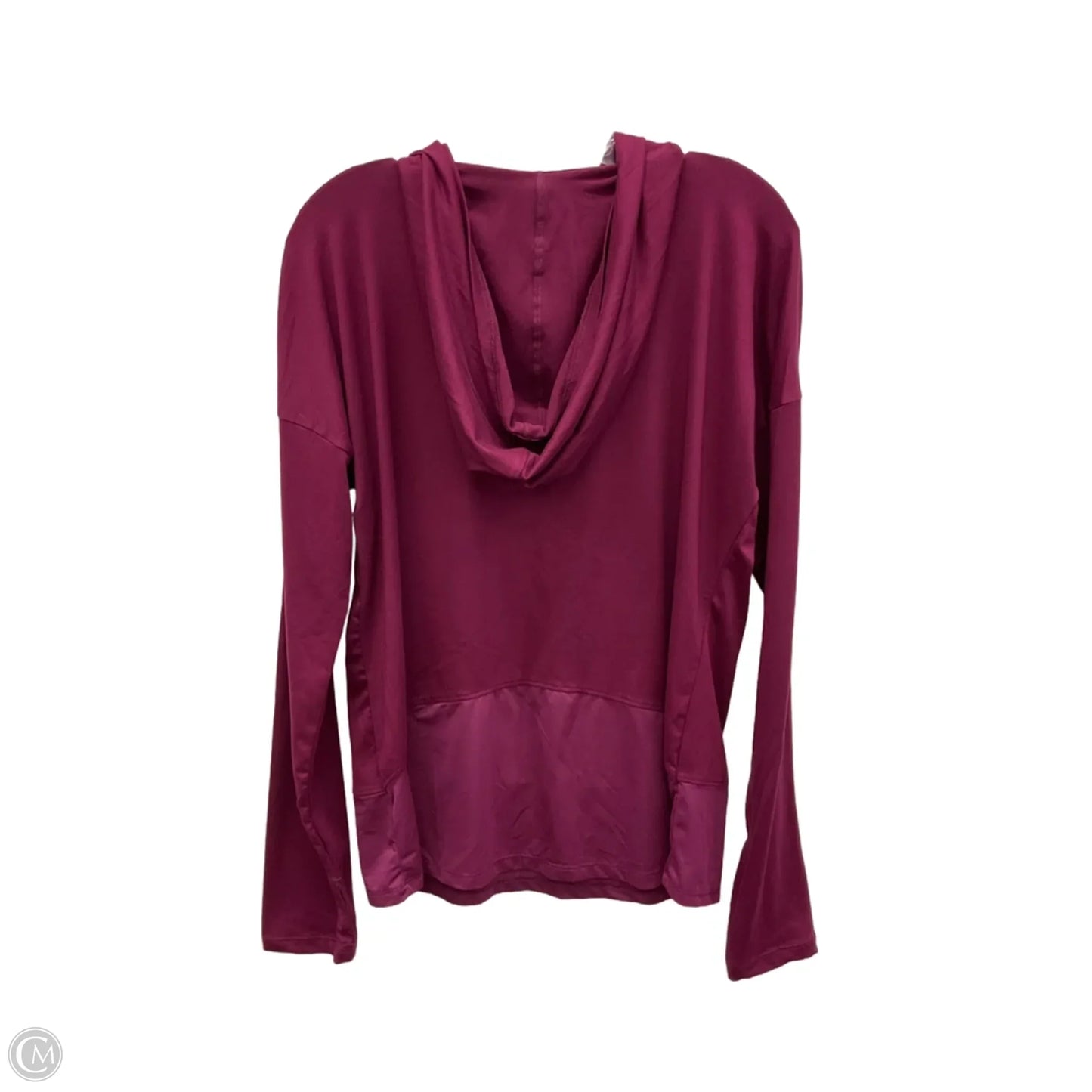 Athletic Top Long Sleeve Hoodie By Bally In Pink, Size: L