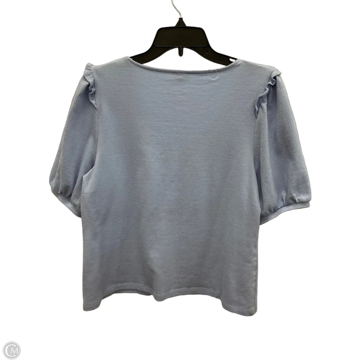 Top Short Sleeve By Talbots In Blue, Size: L