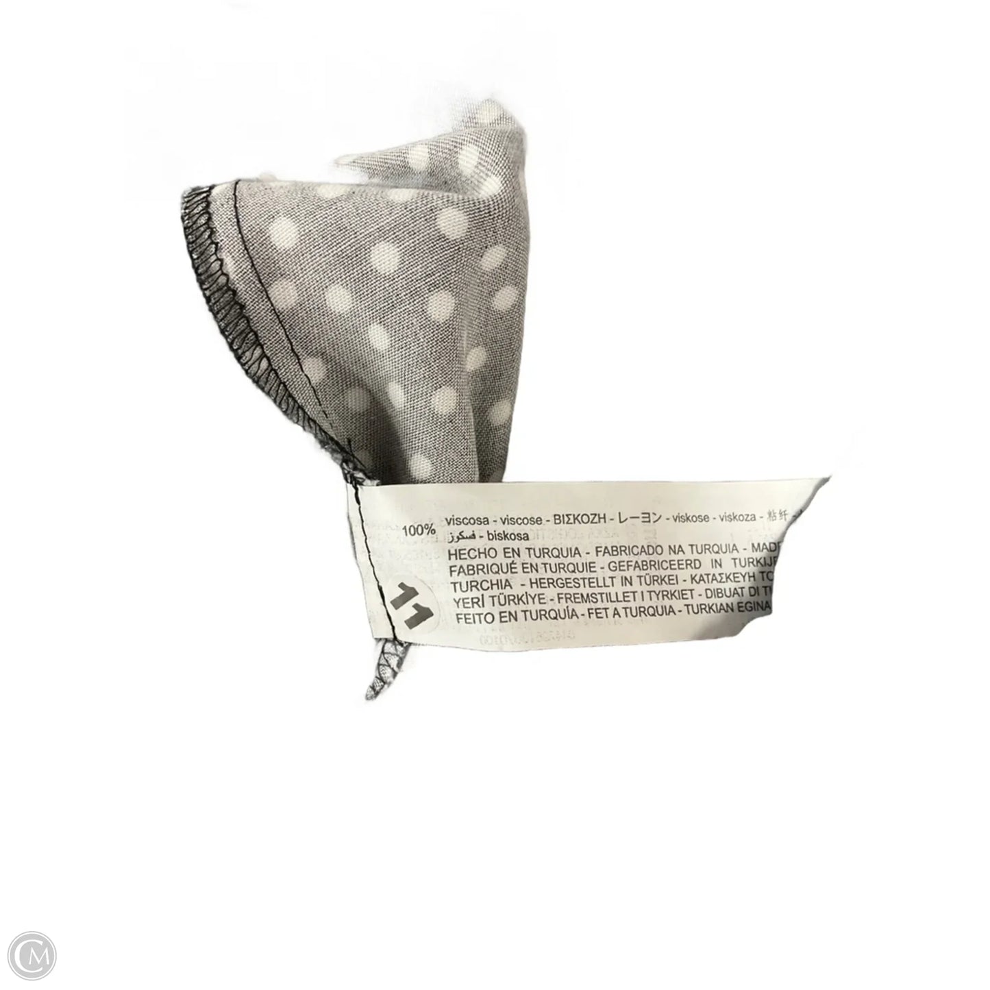 Blouse Long Sleeve By Zara In Polkadot Pattern, Size: M