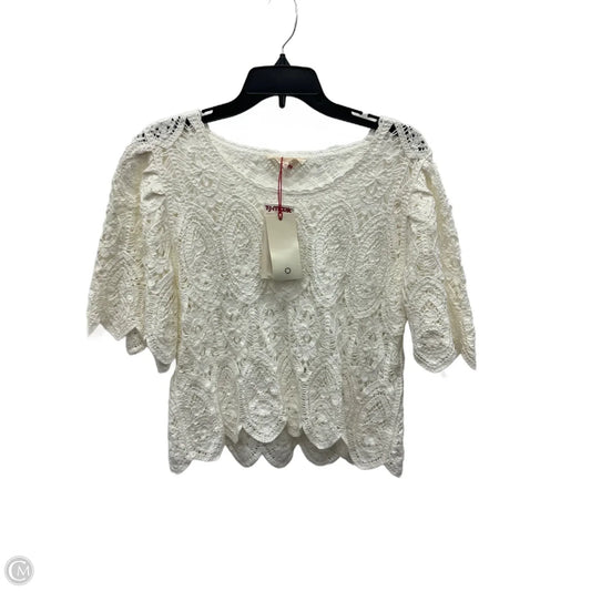 Top Short Sleeve By Solitaire In White, Size: S
